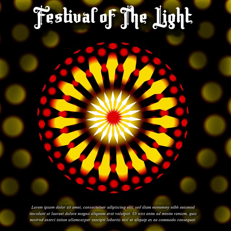 Vector festival of light