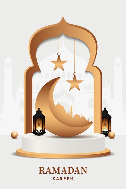 Festival for Muslim holy month Ramadan Kareem vector design