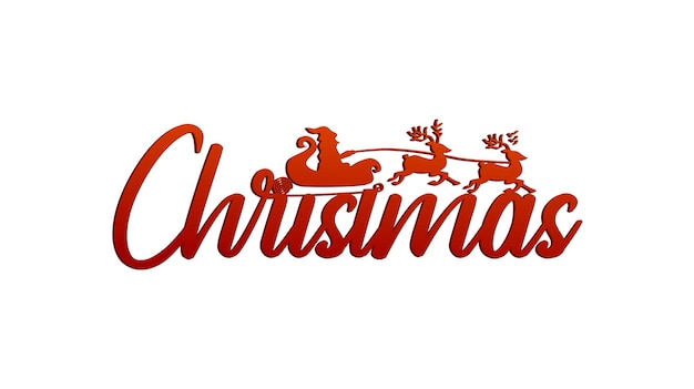 Festive Christmas Text Design