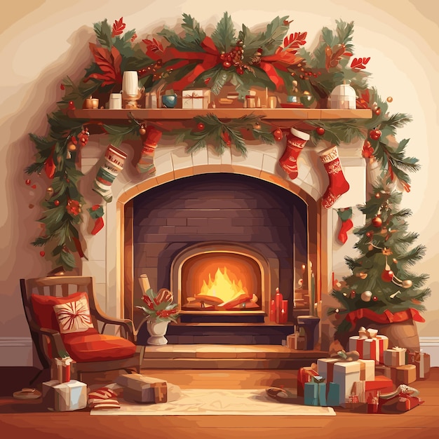 festive Christmas vector illustration