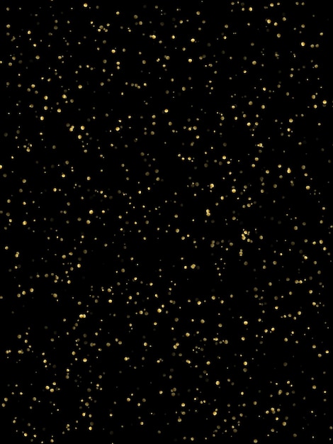 Праздничный горизонтальный векторный фон с золотым блеском и конфетти для празднования рождества черный фон со светящимися золотыми частицами