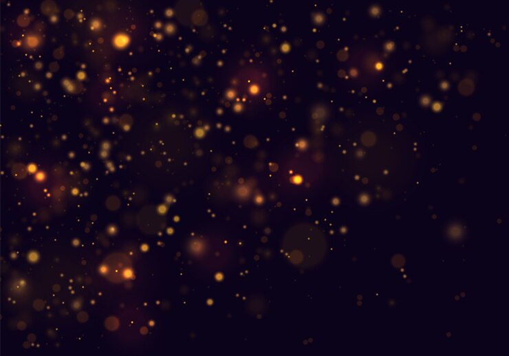 Vector festive luminous background with colorful lights bokeh.