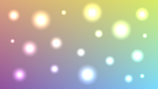 Festive multicolored background with unfocused round glitter with bokeh effect