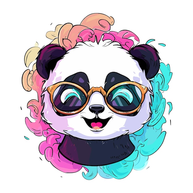 Festive Panda's Vibrant Spirit