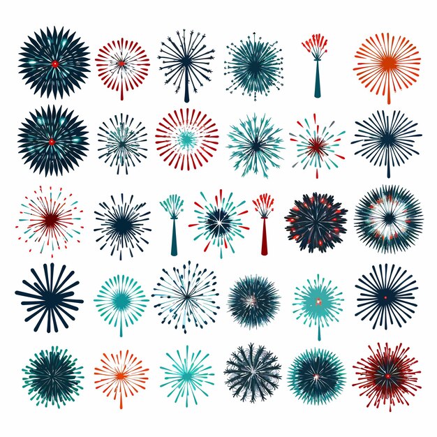 Vector festive_patterned_firework