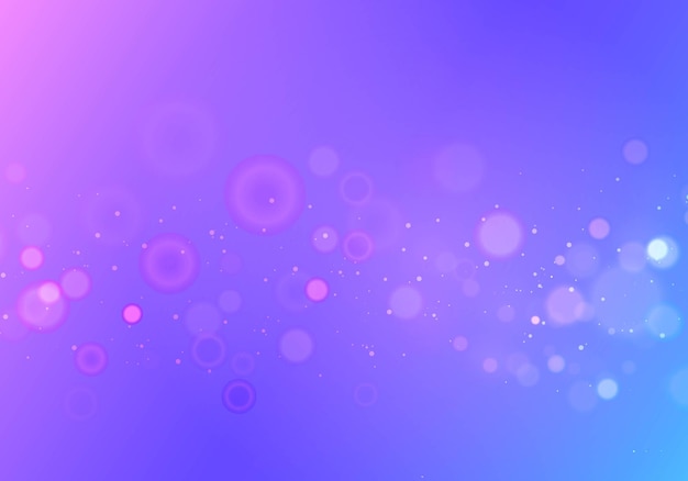 Vector festive purple pink bokeh gradient celebration luminous background. new year background