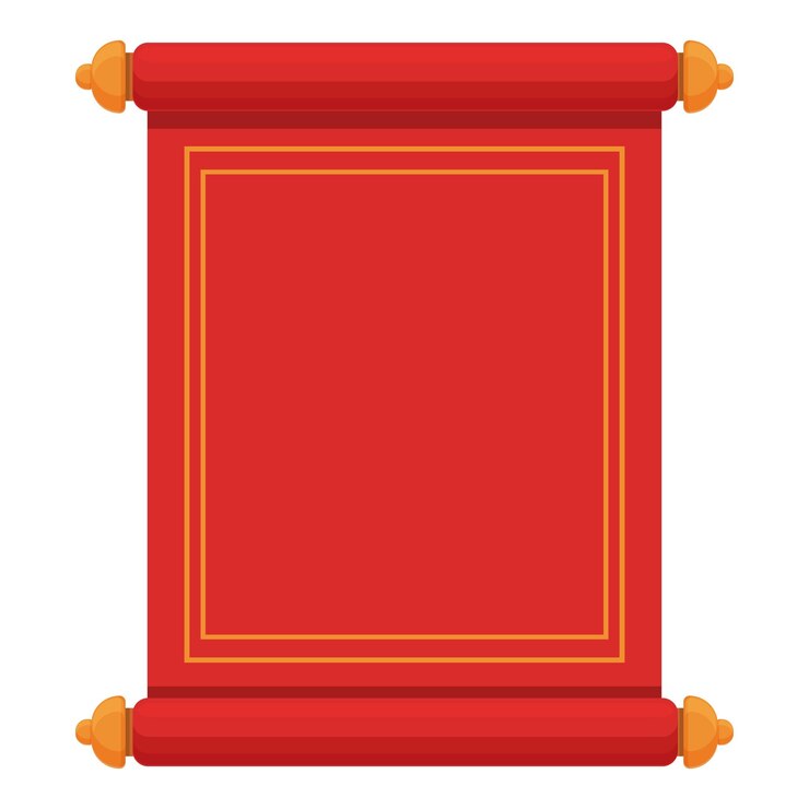 Vector festive scroll icon cartoon vector lunar china happy festival