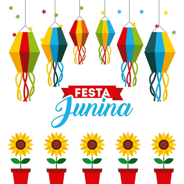 Festiviteit juni illustratie