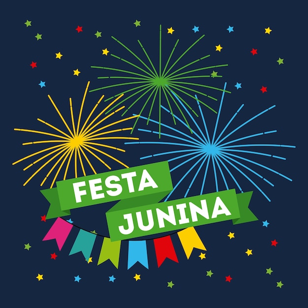 Festiviteit juni illustratie