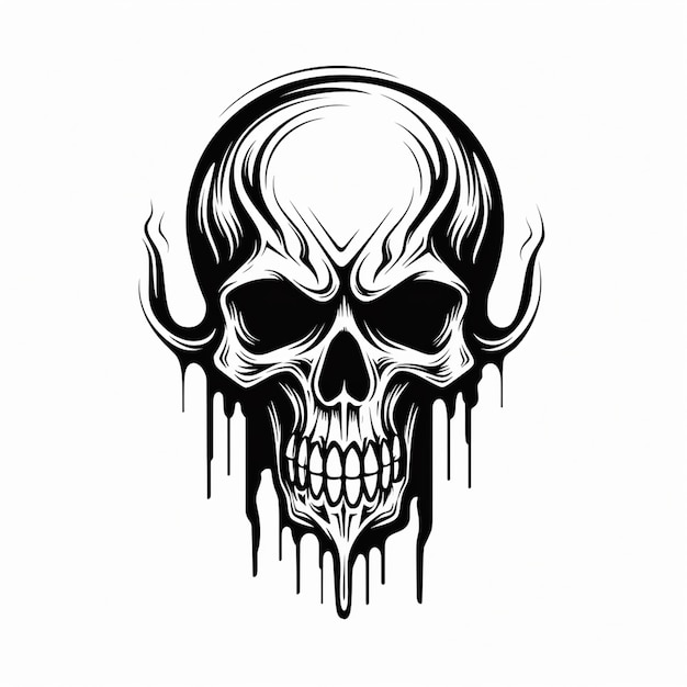 Vector the fetal skull human skull sugar simple skull logo chihuahua skull icon