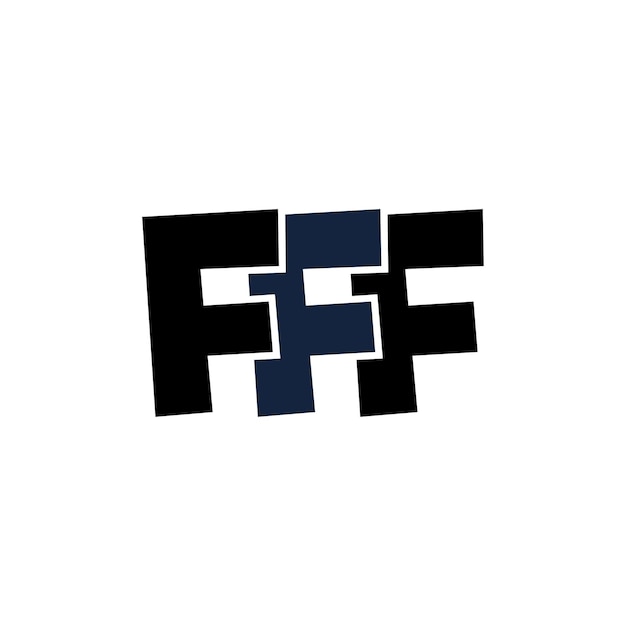 Fff creatief letter logo ontwerp