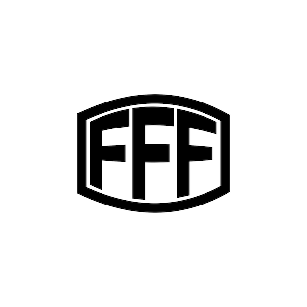 FFF lettertype symbool monogram vector platte letter logo ontwerp
