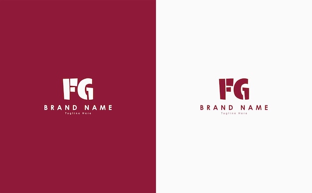 FG Letters vector logo design