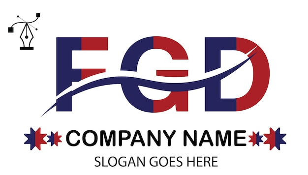 Vector fgd letter logo