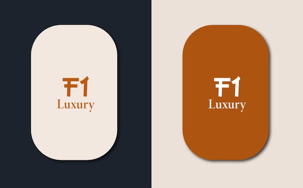 Fi logo design vector in chinese letters