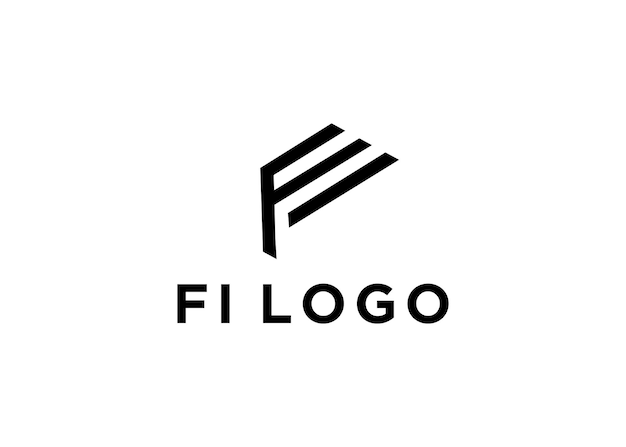 fi logo design vector illustration