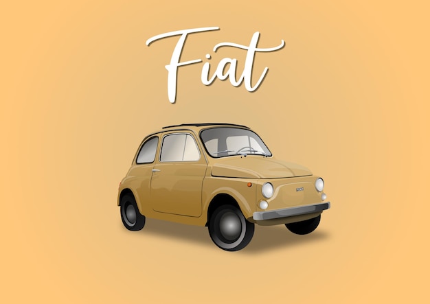 Vettore auto fiat