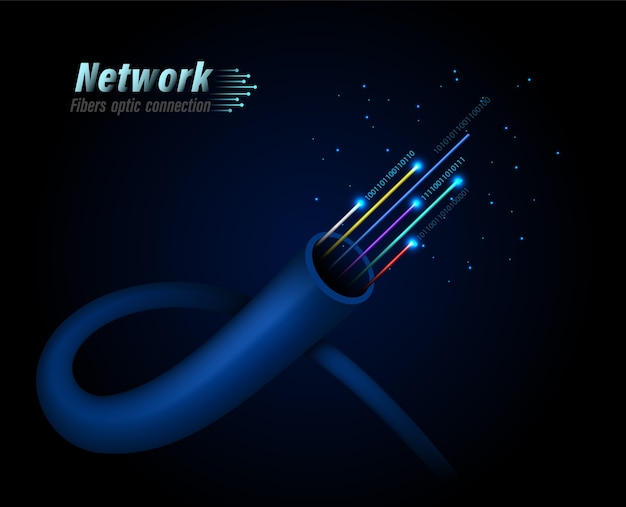 Fiber optic connection business communication