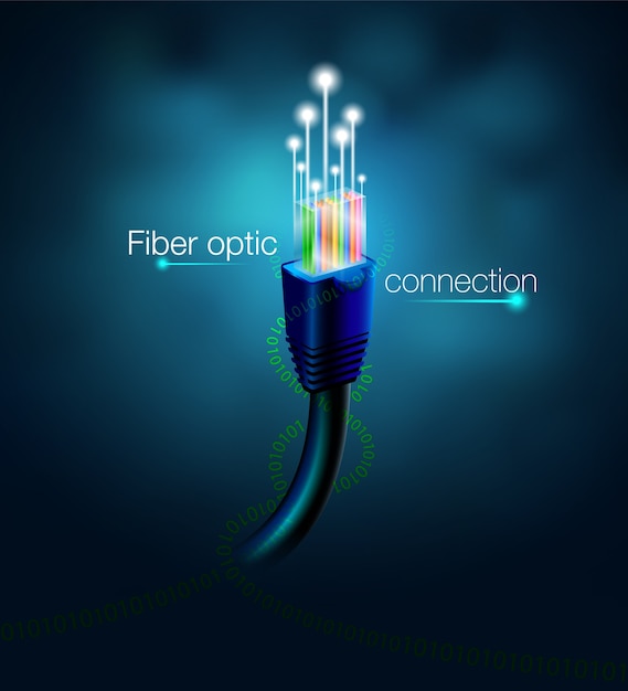 Vector fiber optic connection.