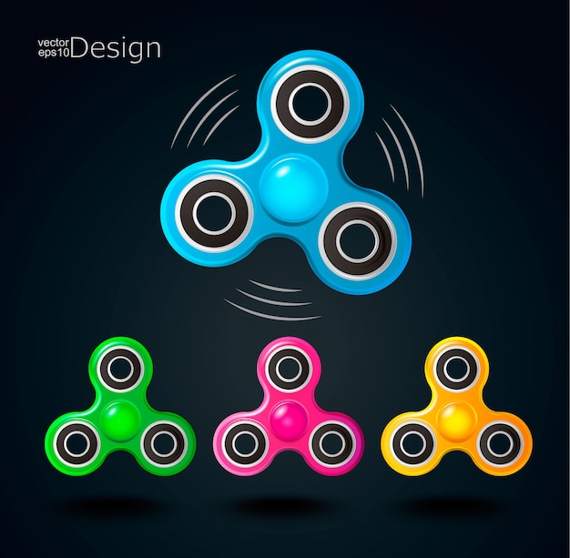 Fidget spinner iconen.