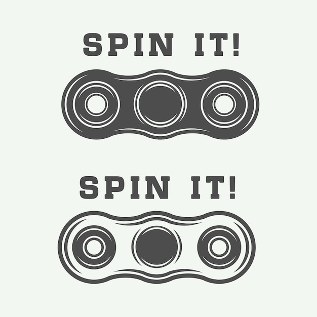 Fidget spinners logos