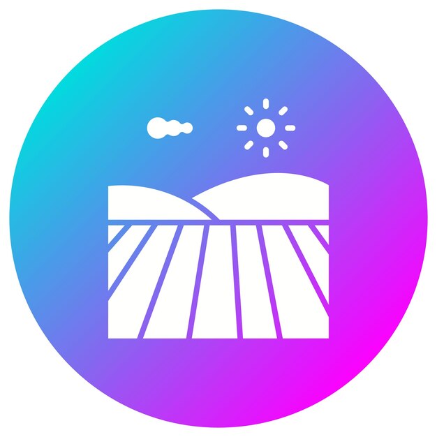 Field vector icon Can be used for Village iconset