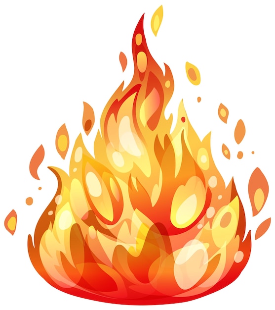 Fiery blaze vector illustratie