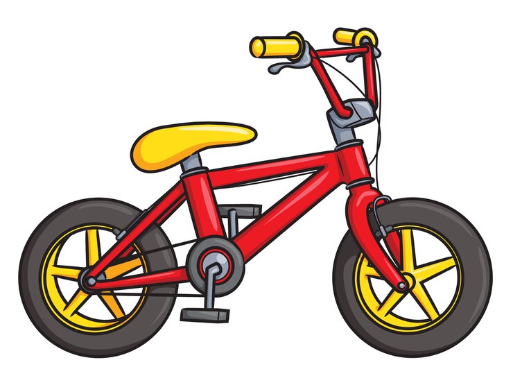 Vector fiets cartoon