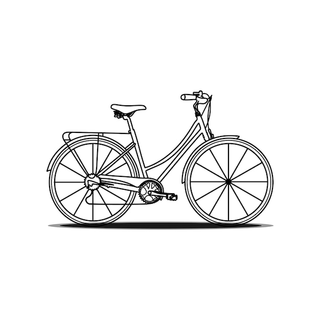 Fiets fiets vectorillustratie in Adobe Illustrator