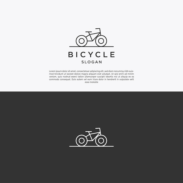 Fiets logo pictogram ontwerpsjabloon