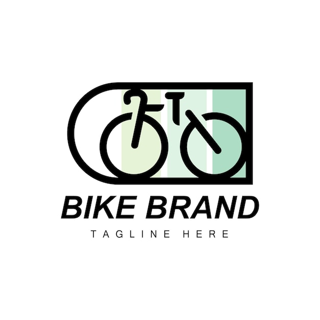 Fiets Logo Voertuig Vector Fiets Silhouet Pictogram Eenvoudig Ontwerp Inspiratie