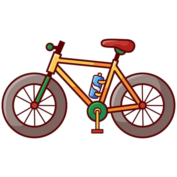 Vector fiets milieuvriendelijk vervoer vector illustratie icon flat cartoon style