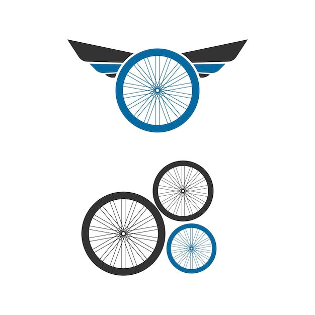 Vector fiets pictogram logo ontwerp