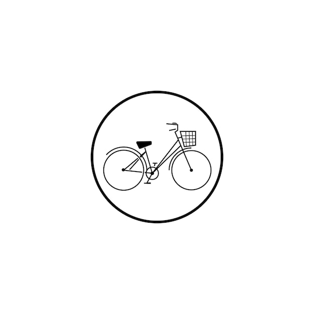 Fiets pictogram vector ontwerpsjabloon