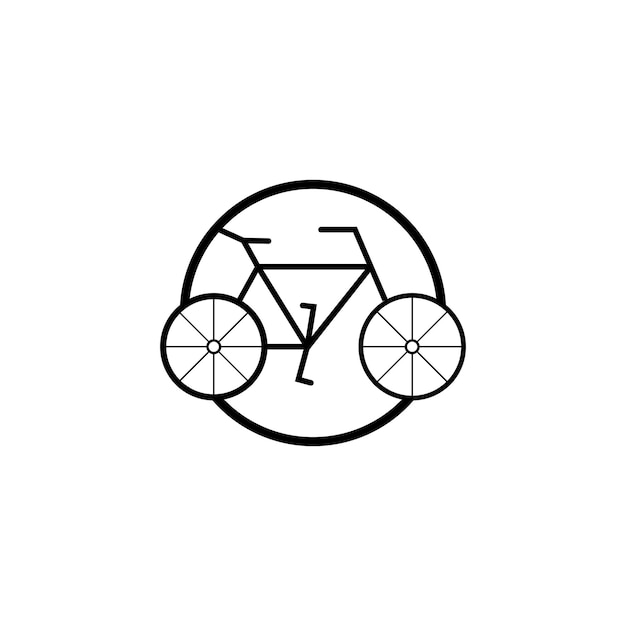 Fiets pictogram vector ontwerpsjabloon