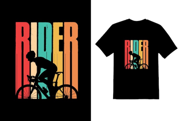 Fiets Rider T-shirt ontwerp