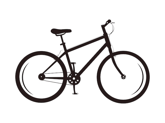 Fiets silhouet vector