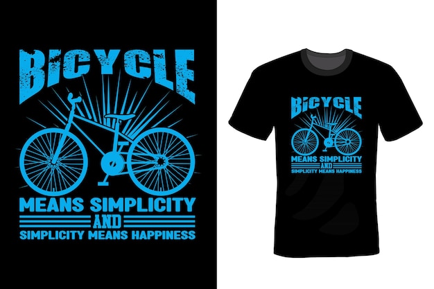 Fiets T-shirt ontwerp typografie vintage