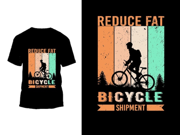 Fiets t-shirt ontwerp