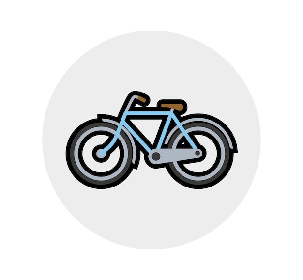 Fiets vector geïsoleerde pictogram emoji illustratie fiets vector emoticon