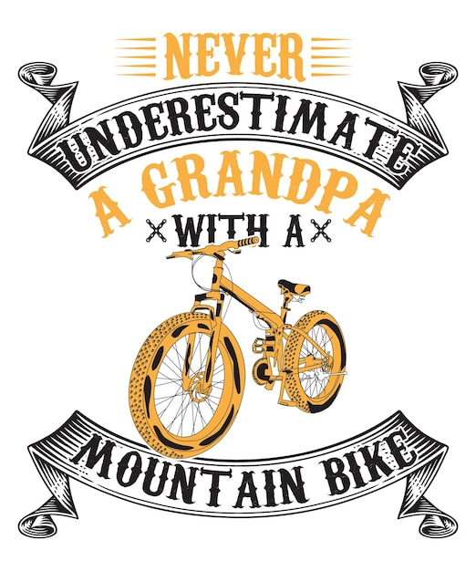 Vector fietscitaat, custom, retro, typografie, print, vector, template design