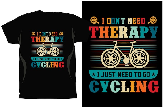 Fietsen T-shirt Design Vector graphics. Uniseks. Fietsers. Fietsshirt. Grappige fietsen T-Shirt.