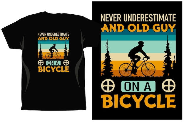 Fietsen T-shirt Design Vector graphics. Uniseks. Fietsers. Fietsshirt. Grappige fietsen T-Shirt.