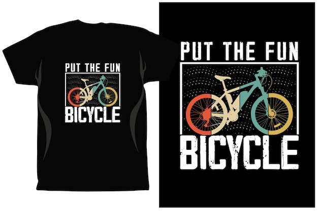 Fietsen T-shirt Design Vector graphics. Uniseks. Fietsers. Fietsshirt. Grappige fietsen T-Shirt.