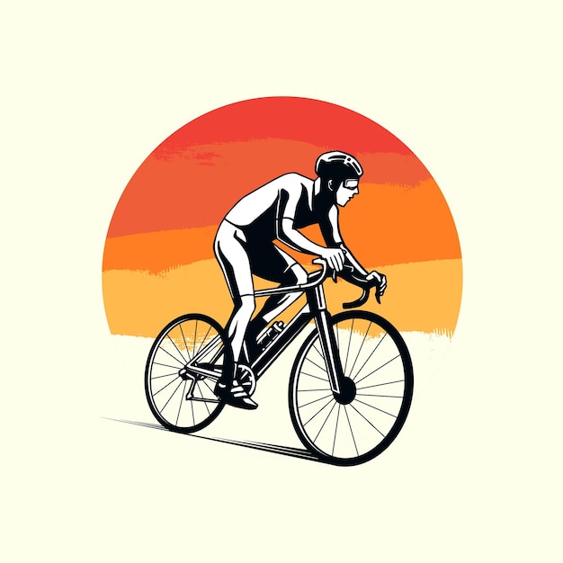 fietsen voor t-shirt artwork