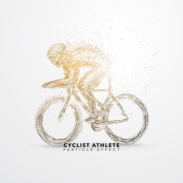 Fietser atleet silhouet