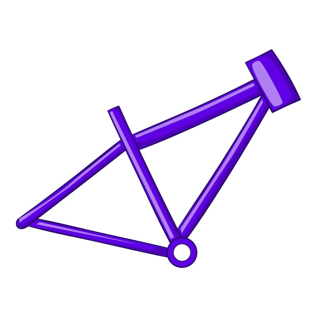 Vector fietsframe pictogram in cartoon stijl geïsoleerd op een witte achtergrond vectorillustratie