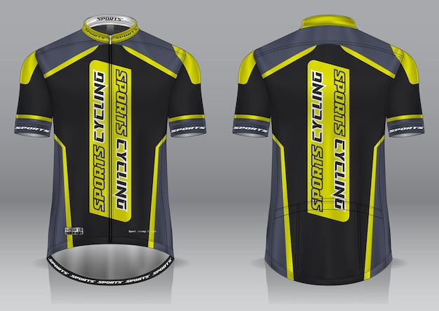 Vector fietsshirtmodel voor uniform