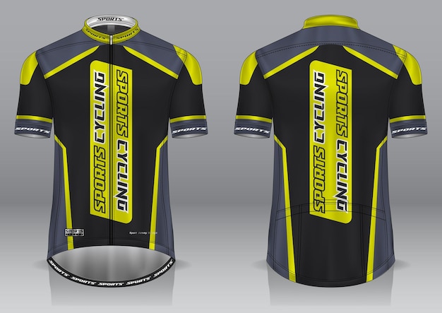 Fietsshirtmodel voor uniform