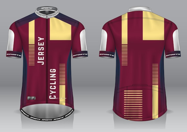 Vector fietsshirtmodel voor uniform